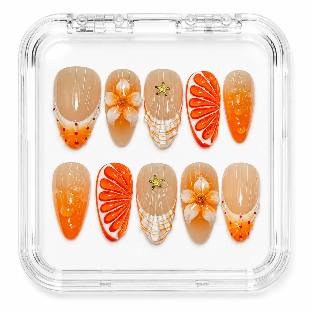 Press-on Nails Wholesale $7.90 Tropical Bliss by Yabe Vietnam