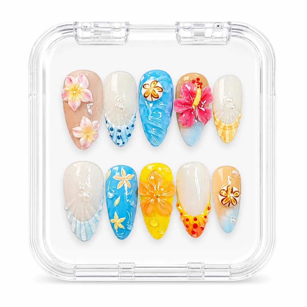 Press-on Nails Wholesale $7.90 Tropical Bliss by Yabe Vietnam