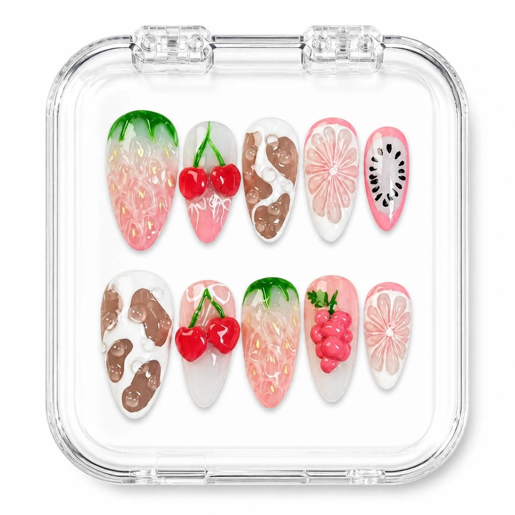 Press-on Nails Wholesale $7.90 Fruity Bliss by Yabe Vietnam