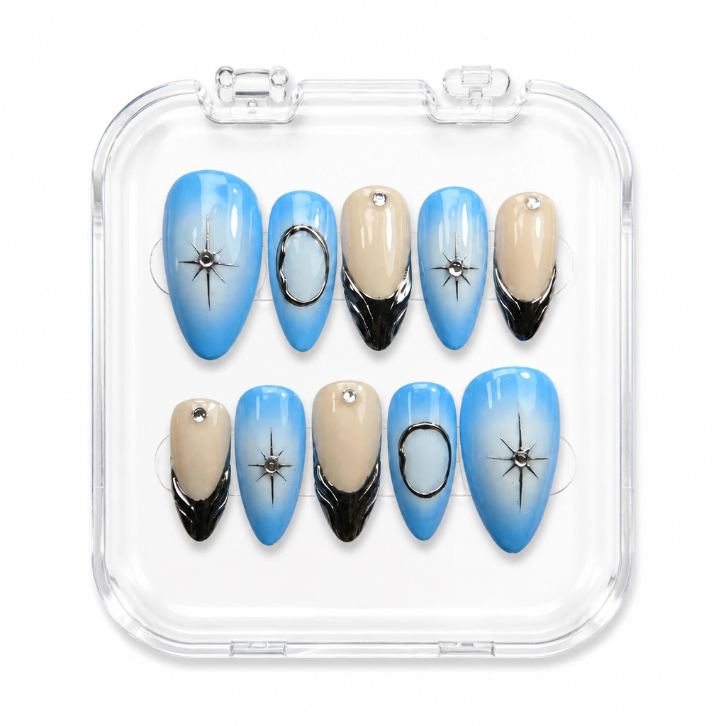 Press-on Nails Wholesale $7.90 Celestial Radiance by Yabe Vietnam