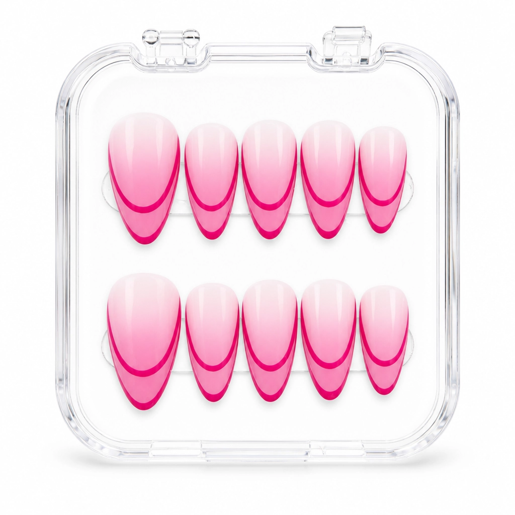 Press-on Nails Wholesale $7.90 Magenta Glam by Yabe Vietnam