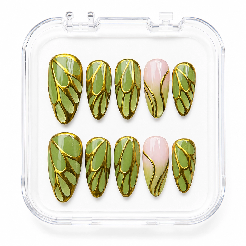 Press-on Nails Wholesale $7.90 Enchanted Wings by Yabe Vietnam