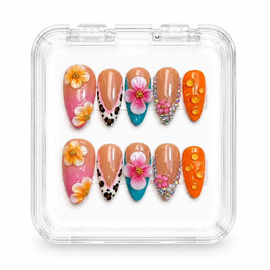 Press-on Nails Wholesale $7.90 Tropical Luxe by Yabe Vietnam