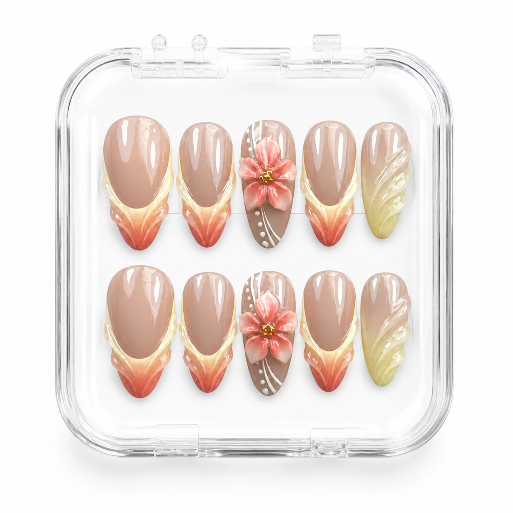 Press-on Nails Wholesale $7.90 Blush Petal Dream by Yabe Vietnam