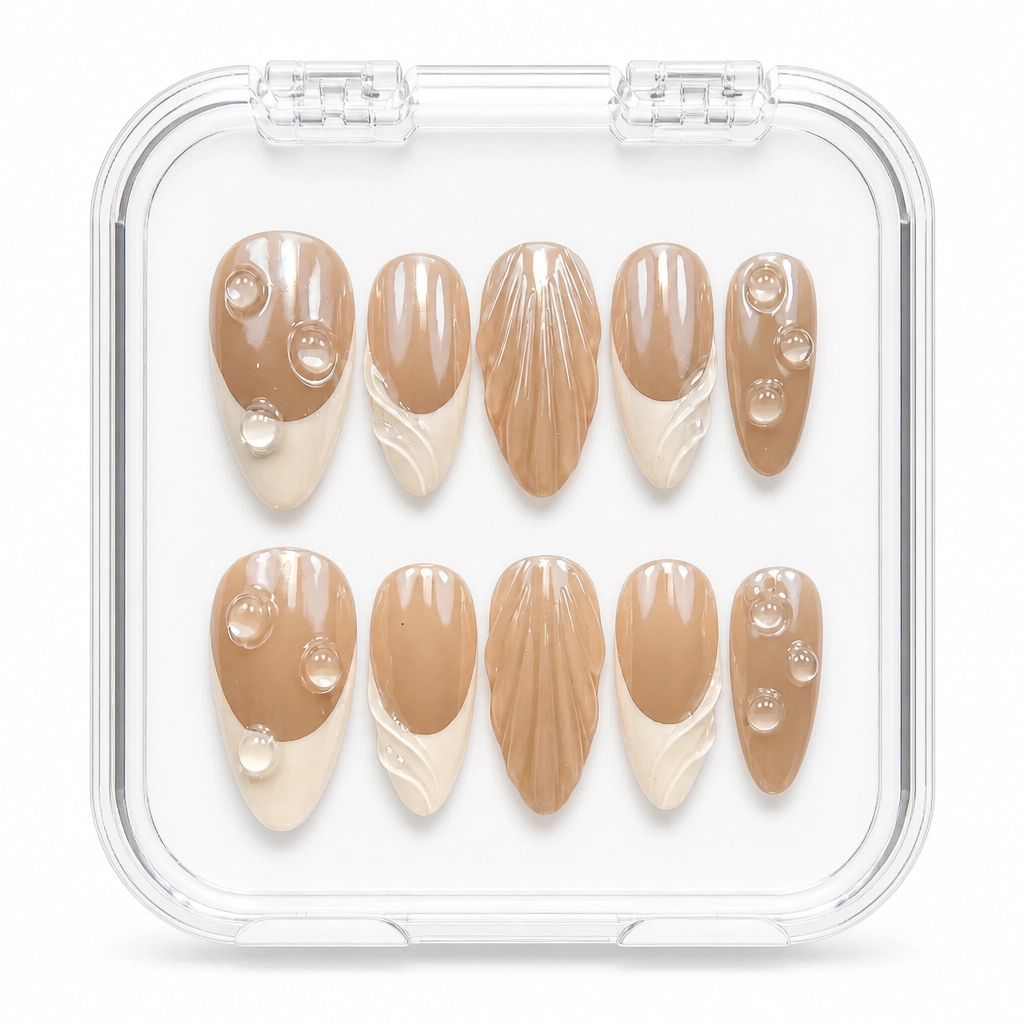 Press-on Nails Wholesale $7.90 Pearl Droplet by Yabe Vietnam