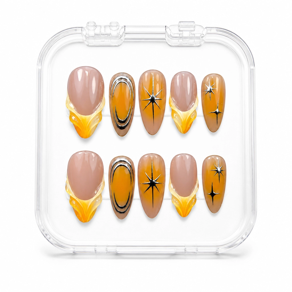 Press-on Nails Wholesale $7.90 Solar Flare by Yabe Vietnam