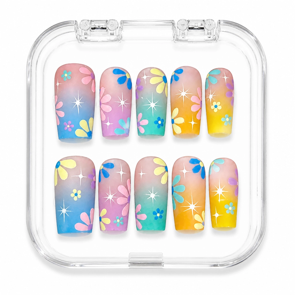 Press-on Nails Wholesale $7.90 Pastel Bloom by Yabe Vietnam