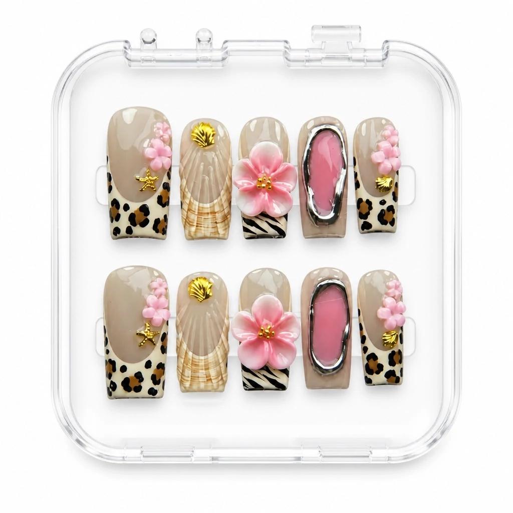 Press-on Nails Wholesale $7.90 Tropical Elegance by Yabe Vietnam
