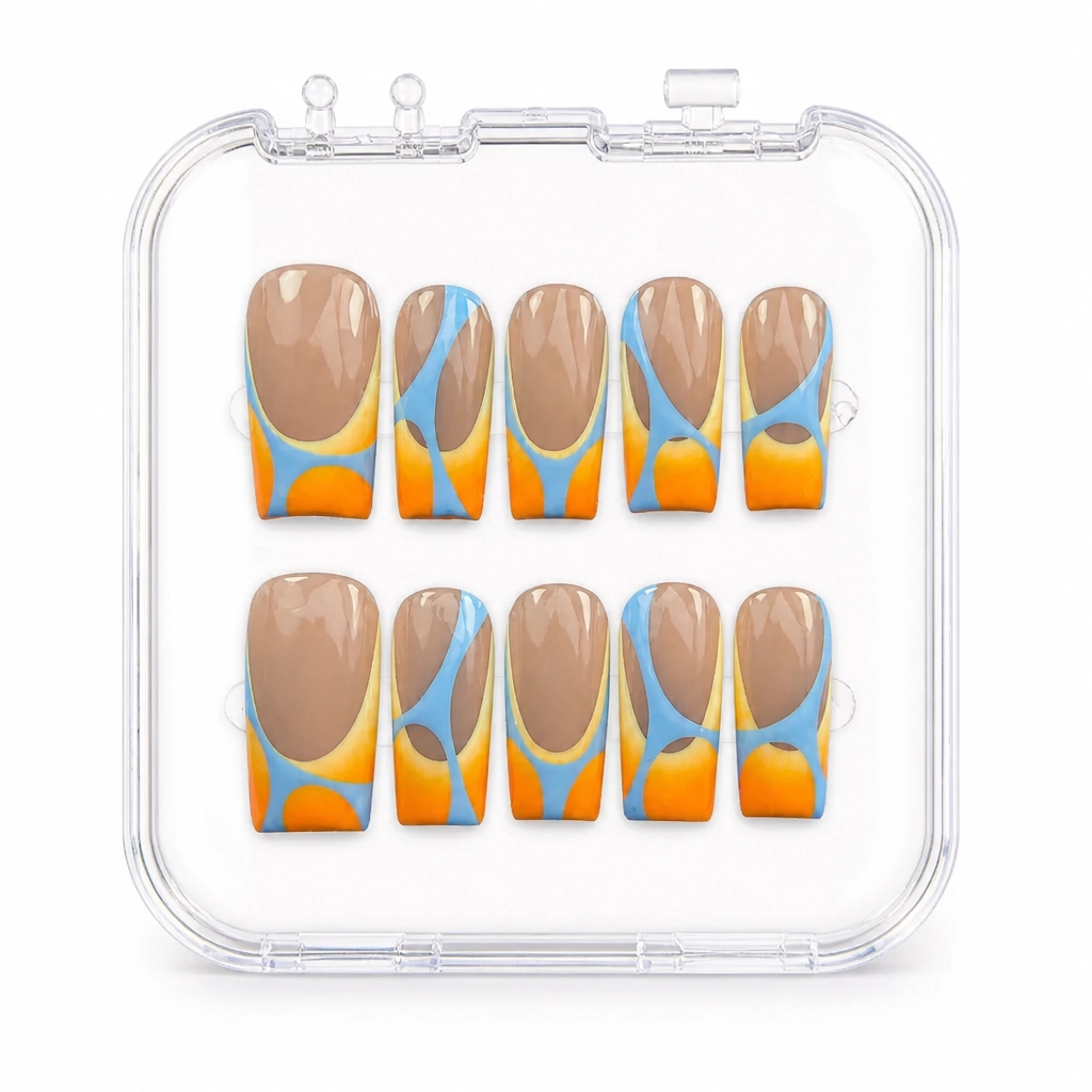 Press-on Nails Wholesale $7.90 Abstract Harmony by Yabe Vietnam