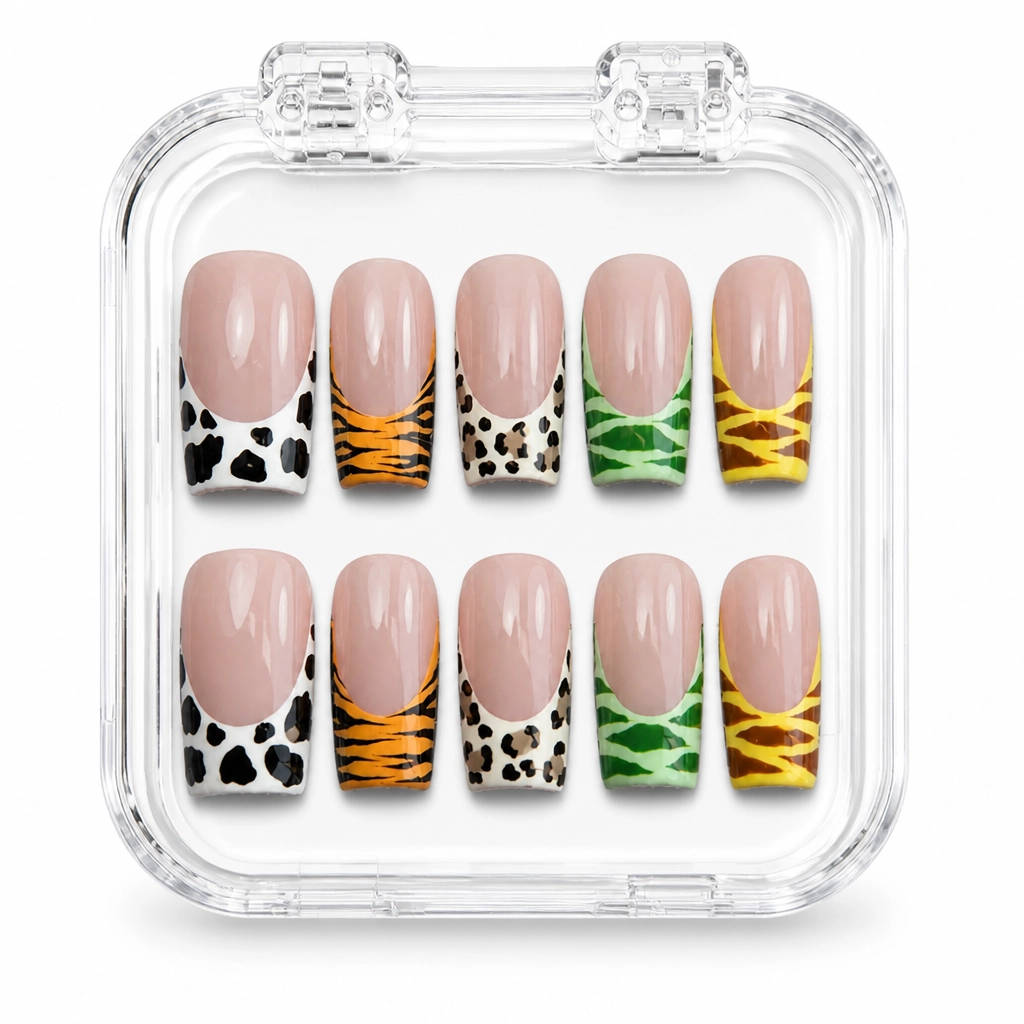 Press-on Nails Wholesale $7.90 Safari Chic by Yabe Vietnam