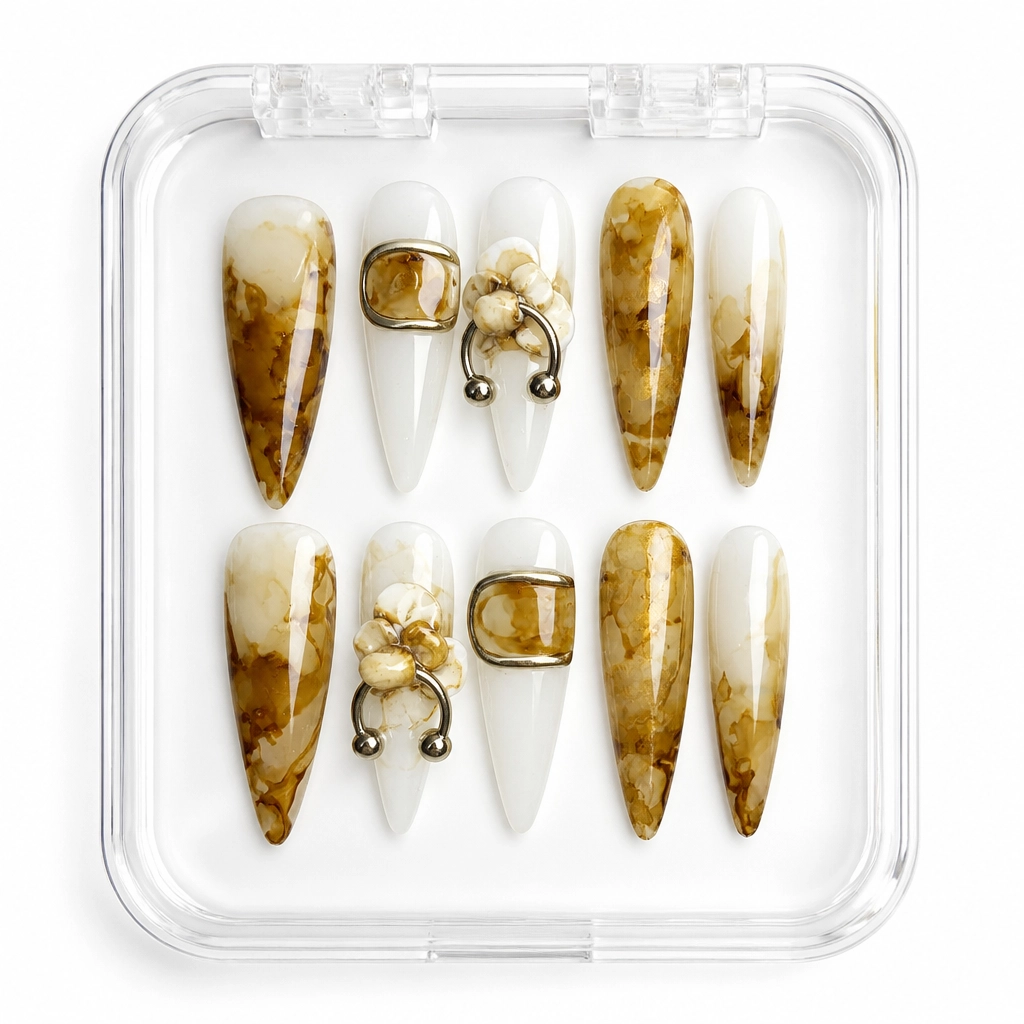 Press-on Nails Wholesale $7.90 Amphora Elegance by Yabe Vietnam