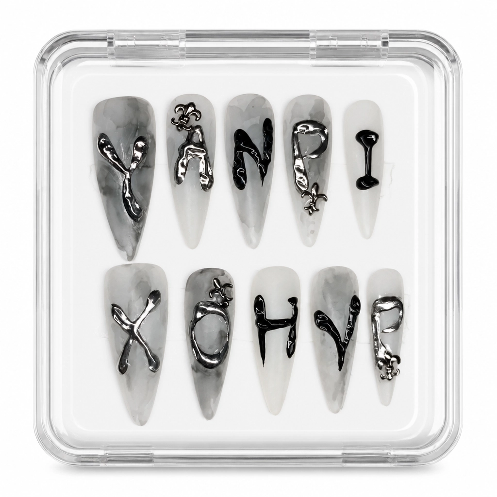 Press-on Nails Wholesale $7.90 Gothic Elegance by Yabe Vietnam