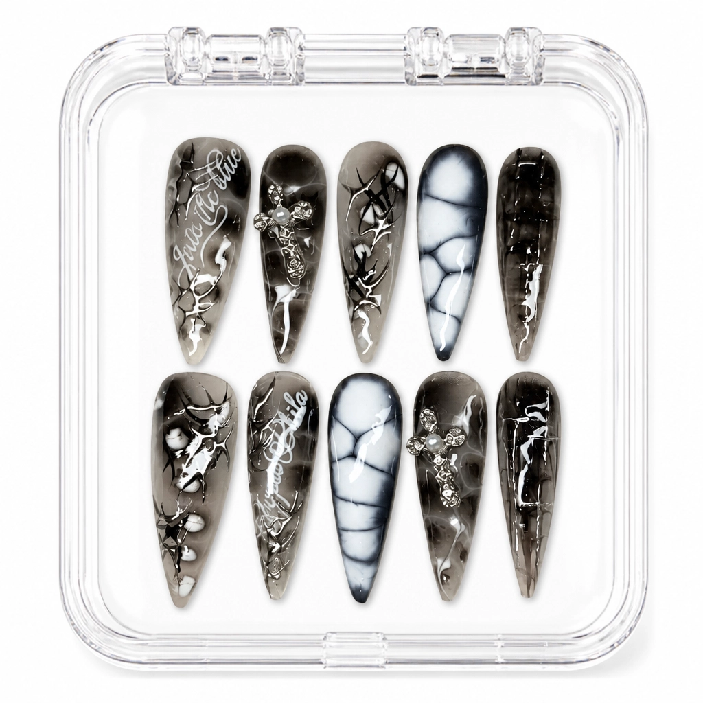 Press-on Nails Wholesale $7.90 Gothic Elegance by Yabe Vietnam