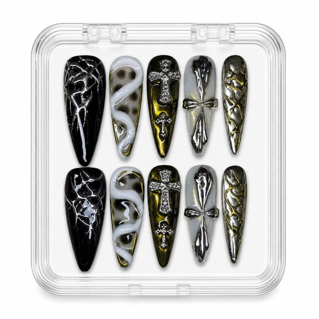 Press-on Nails Wholesale $7.90 Gothic Allure by Yabe Vietnam