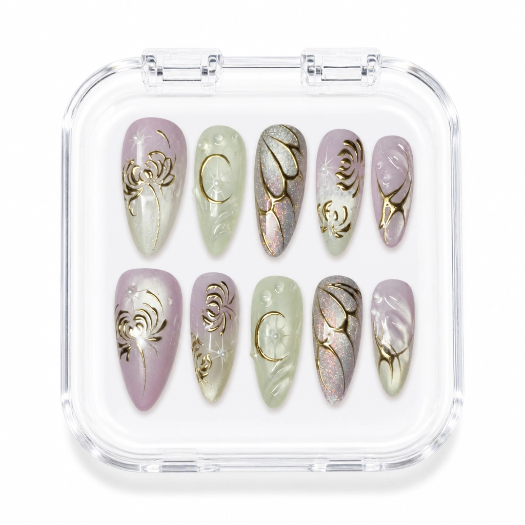 Press-on Nails Wholesale $7.90 Enchanted Elegance by Yabe Vietnam