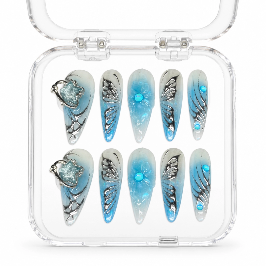 Press-on Nails Wholesale $7.90 Oceanic Nymph by Yabe Vietnam