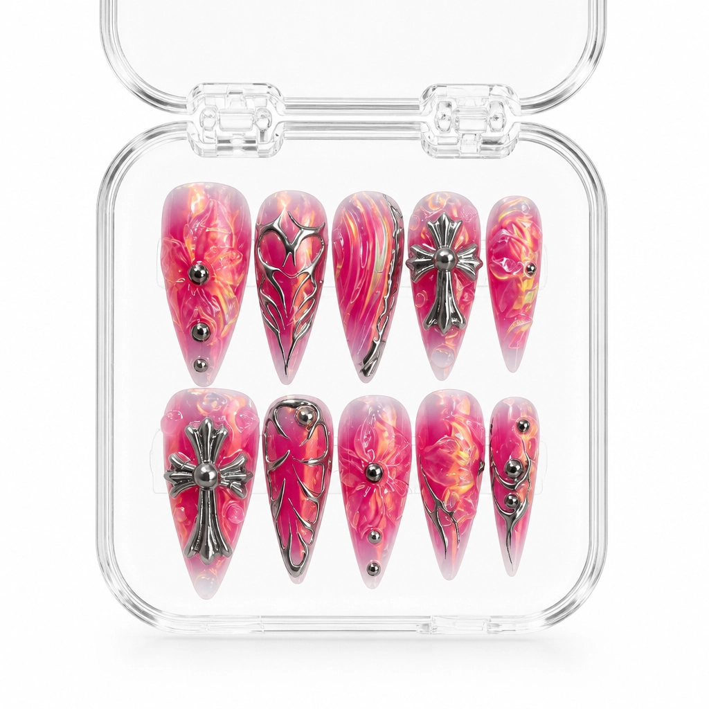 Press-on Nails Wholesale $7.90 Gothic Bloom by Yabe Vietnam