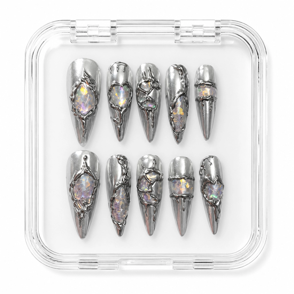 Press-on Nails Wholesale $7.90 Crystalline Stiletto by Yabe Vietnam