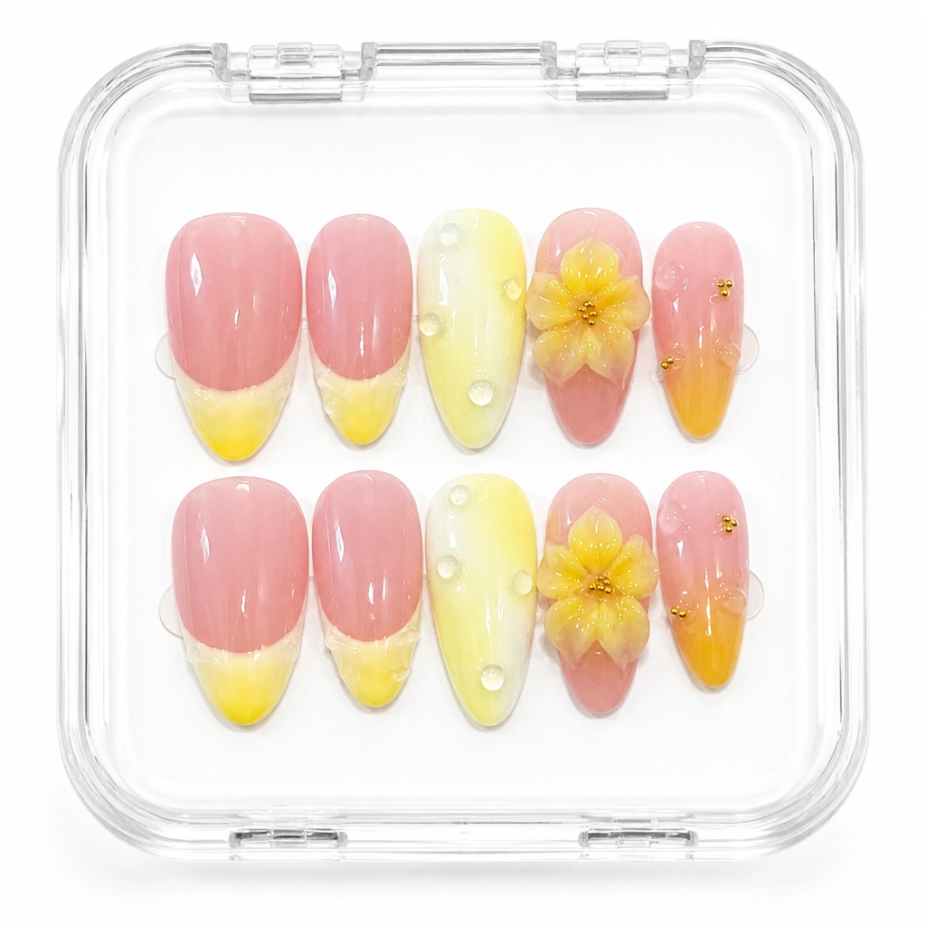 Press-on Nails Wholesale $7.90 Honey Blossom by Yabe Vietnam