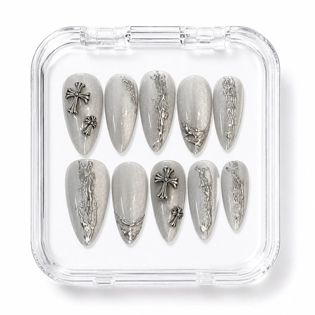 Press-on Nails Wholesale $7.90 Celestial Frost by Yabe Vietnam