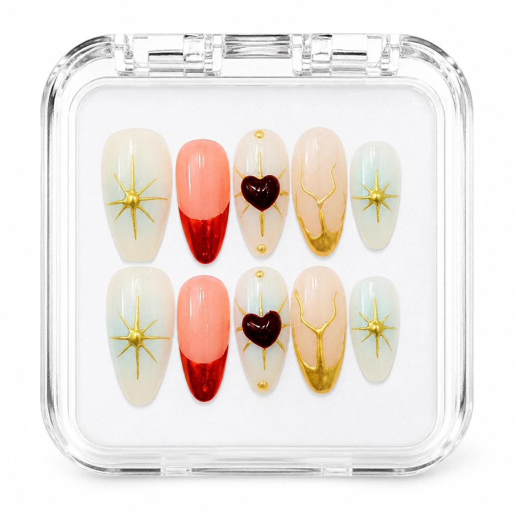 Press-on Nails Wholesale $7.90 Celestial Bloom by Yabe Vietnam