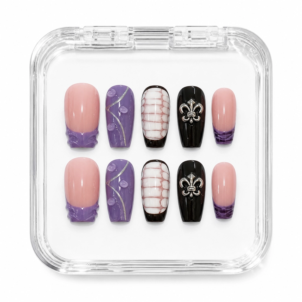 Press-on Nails Wholesale $7.90 Mystique Elegance by Yabe Vietnam