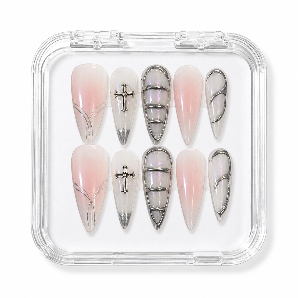 Press-on Nails Wholesale $7.90 Amethyst Allure by Yabe Vietnam