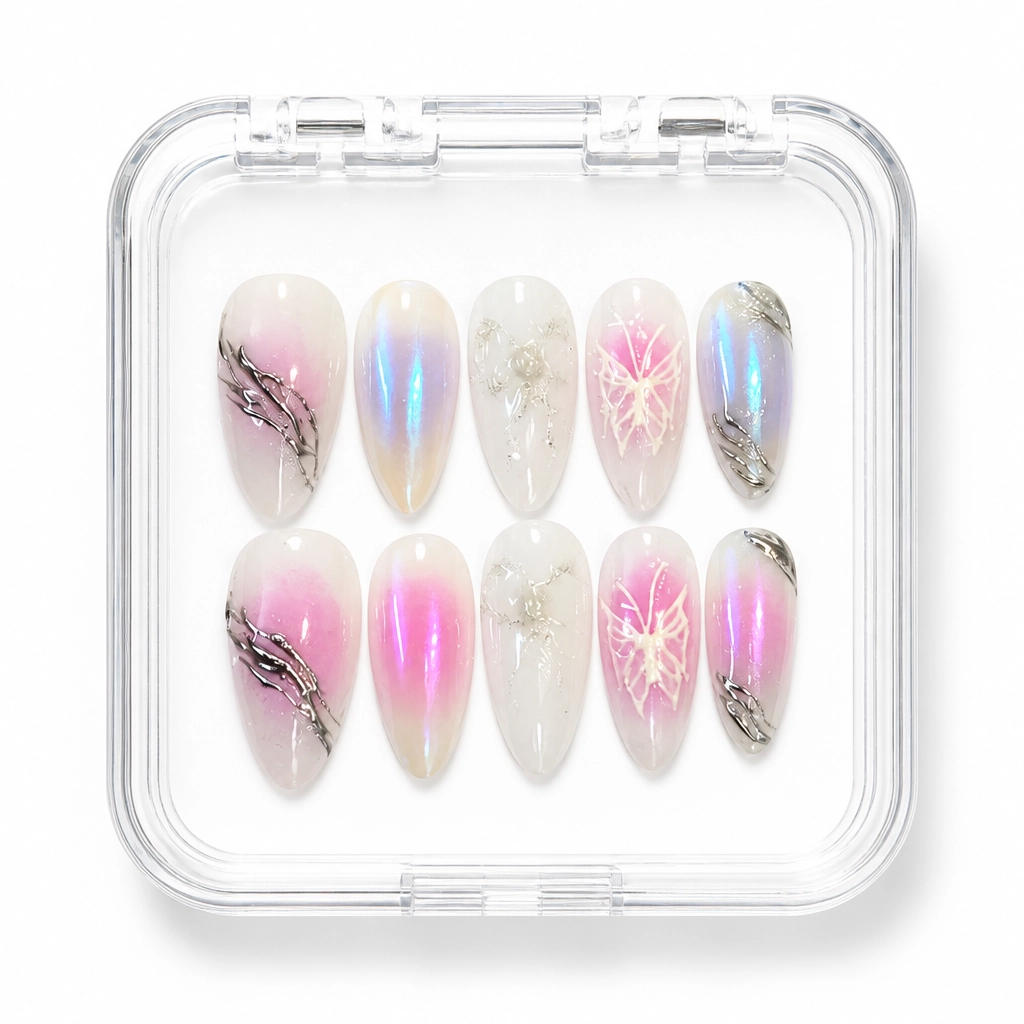 Press-on Nails Wholesale $7.90 Lavender Bloom by Yabe Vietnam