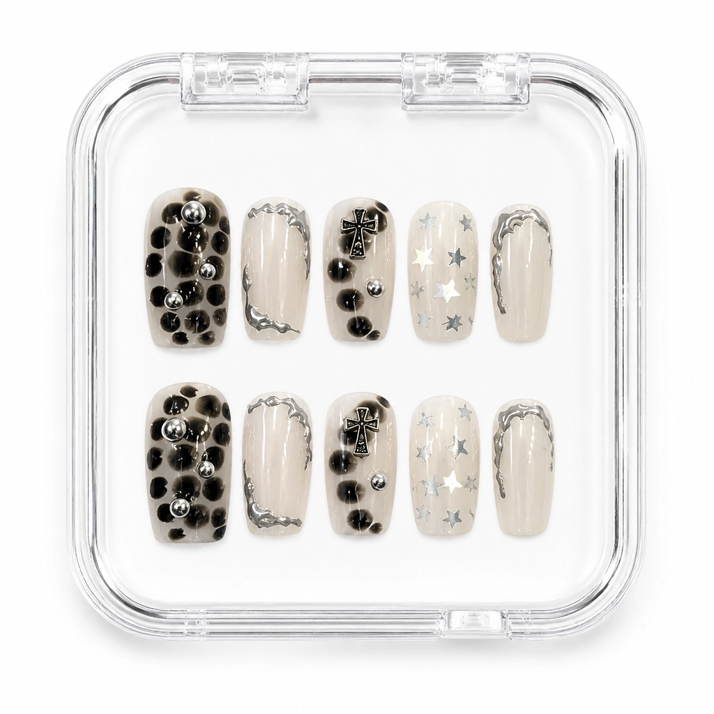 Press-on Nails Wholesale $7.90 Stellar Obsidian by Yabe Vietnam