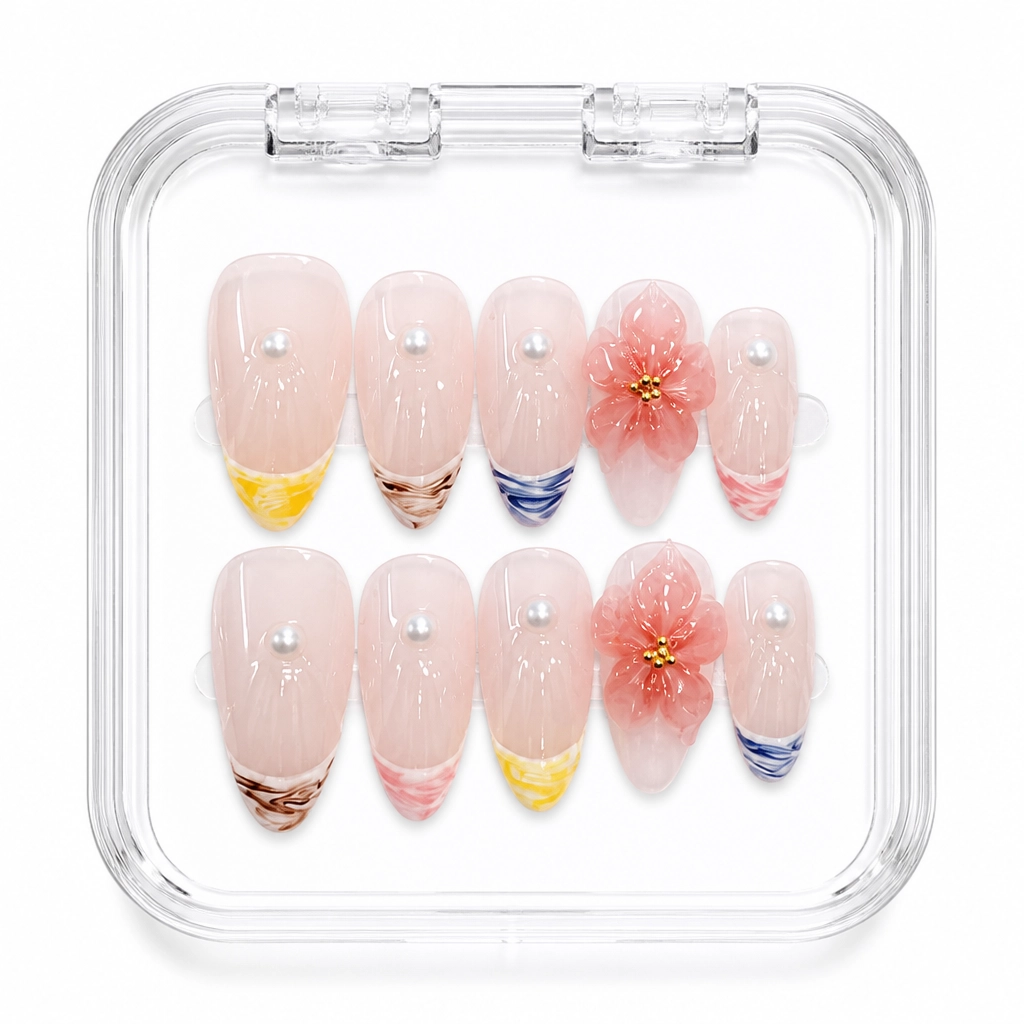 Press-on Nails Wholesale $7.90 Blossom Whisper by Yabe Vietnam