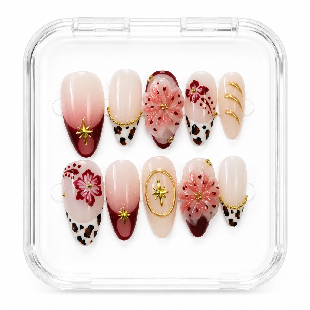 Press-on Nails Wholesale $7.90 Sakura Luxe by Yabe Vietnam