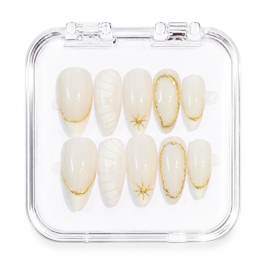 Press-on Nails Wholesale $7.90 Ethereal Gold by Yabe Vietnam