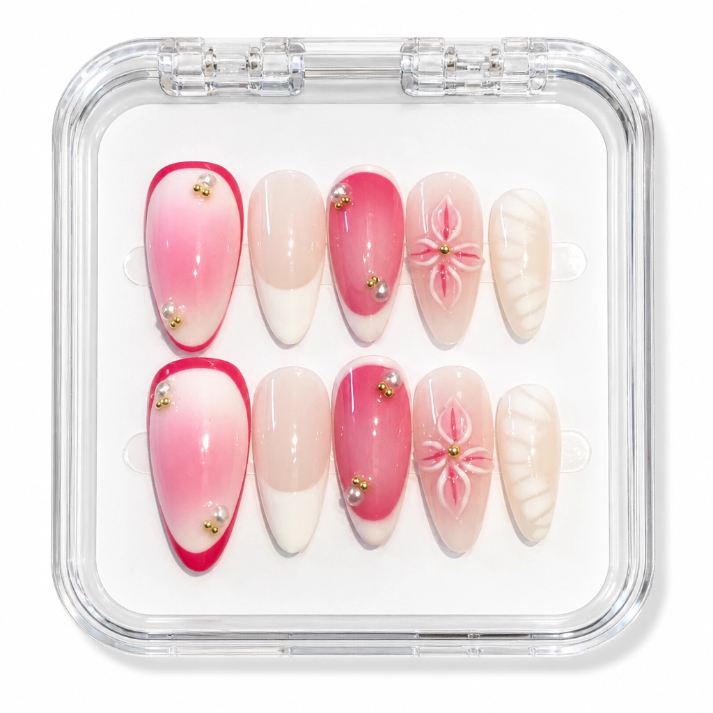 Press-on Nails Wholesale $7.90 Bowtiful Gradient by Yabe Vietnam