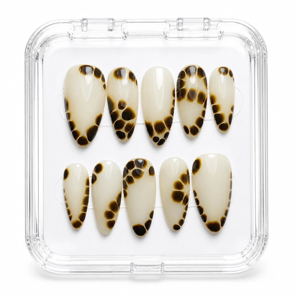 Press-on Nails Wholesale $7.90 Tortoiseshell Elegance by Yabe Vietnam
