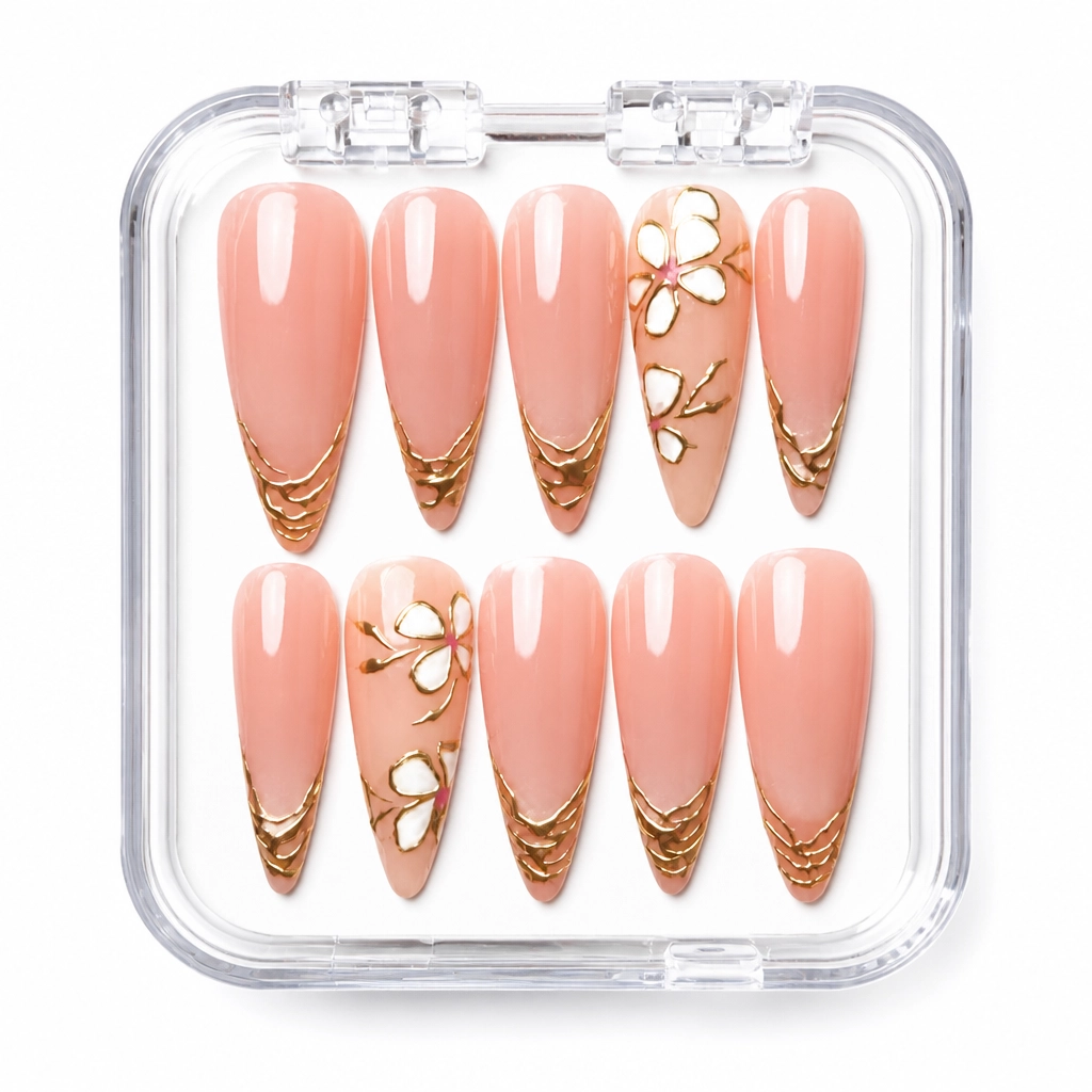 Press-on Nails Wholesale $7.90 Botanical Luxe by Yabe Vietnam