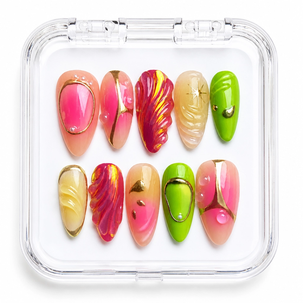 Press-on Nails Wholesale $7.90 Sunset Mirage by Yabe Vietnam
