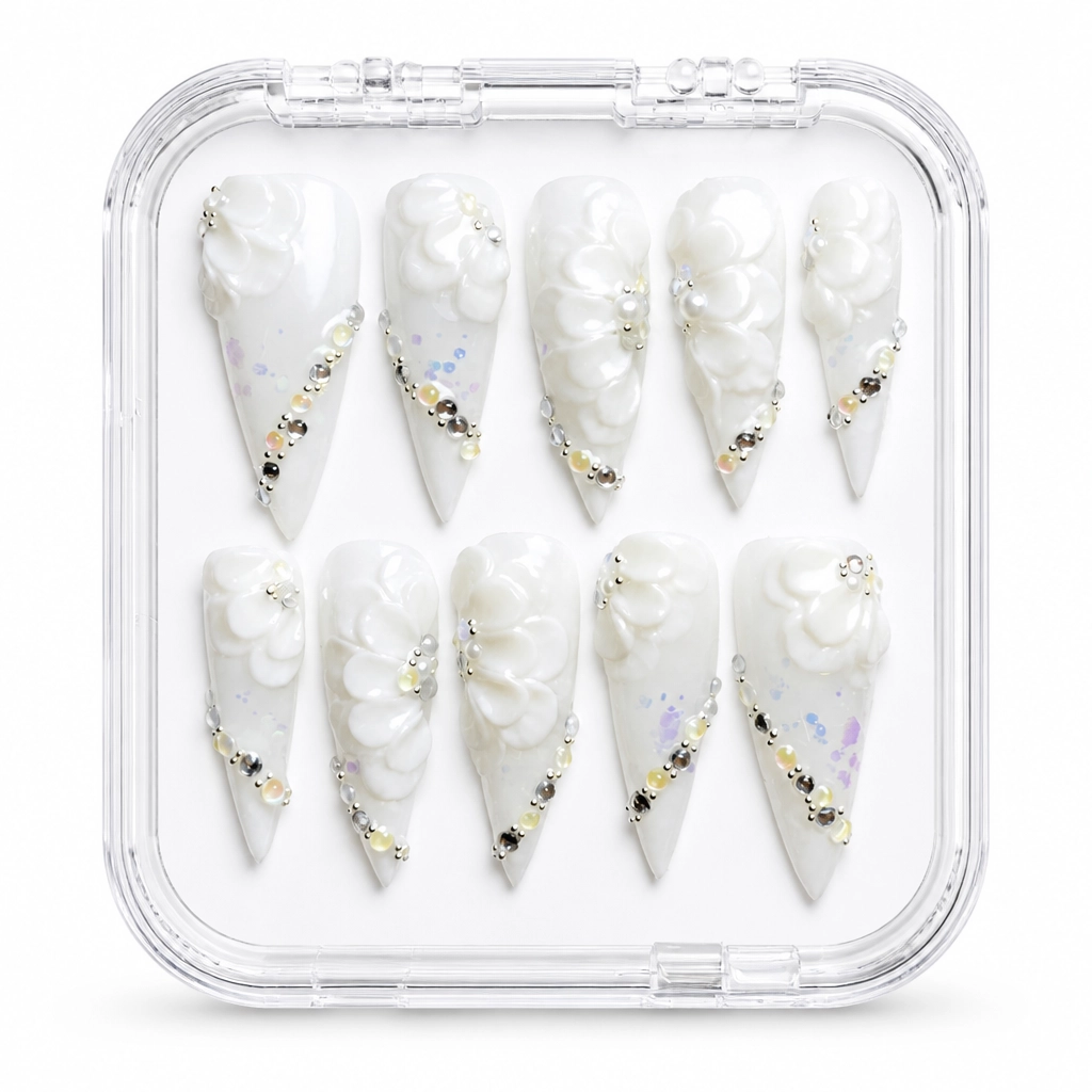Press-on Nails Wholesale $7.90 Pearl Luxe by Yabe Vietnam