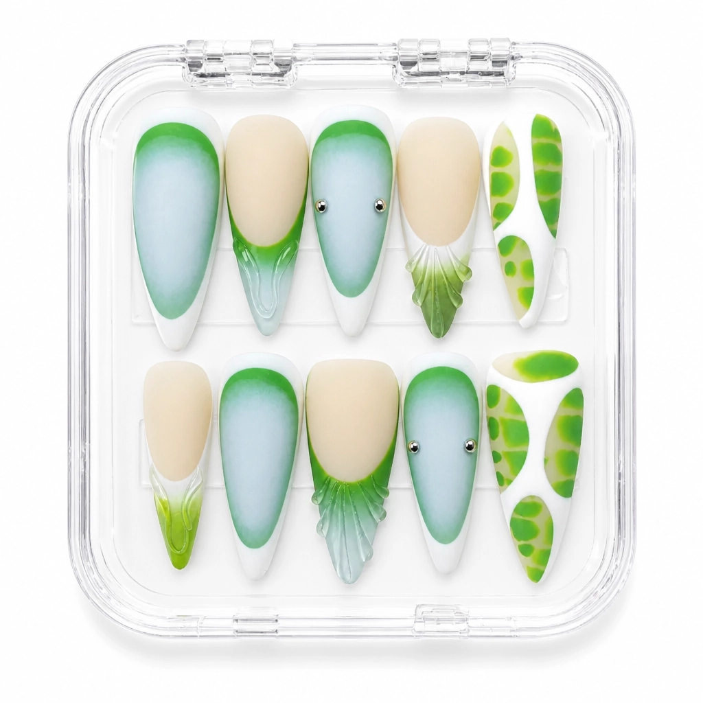 Press-on Nails Wholesale $7.90 Botanical Dream by Yabe Vietnam