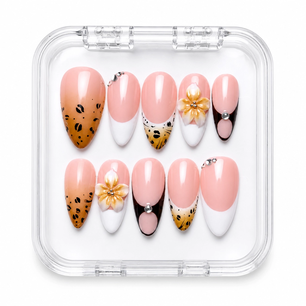 Press-on Nails Wholesale $7.90 Leopard Luxe by Yabe Vietnam