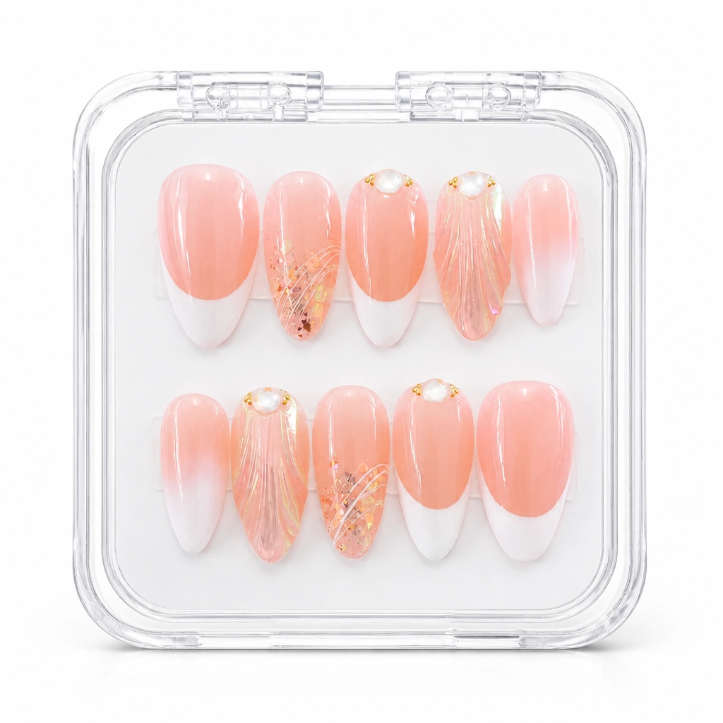 Press-on Nails Wholesale $7.90 Blush Elegance by Yabe Vietnam