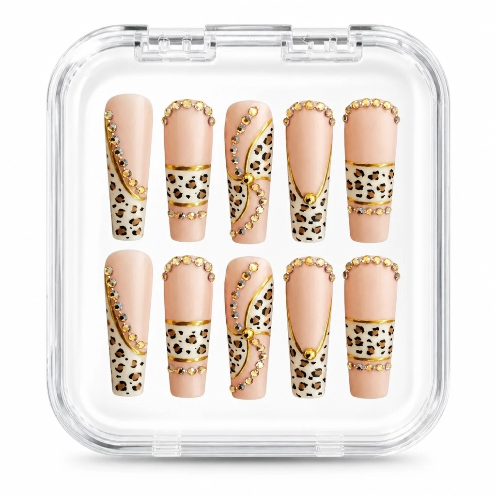 Press-on Nails Wholesale $7.90 Leopard Luxe by Yabe Vietnam
