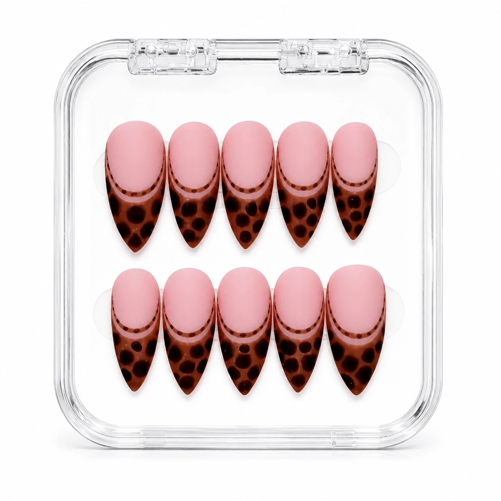 Press-on Nails Wholesale $7.90 Leopard Elegance by Yabe Vietnam