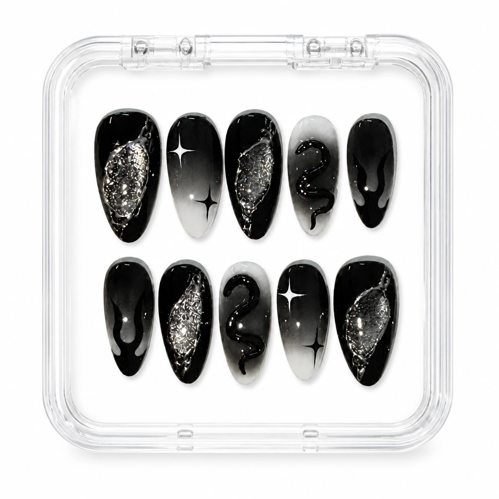 Press-on Nails Wholesale $7.90 Midnight Sparkle by Yabe Vietnam