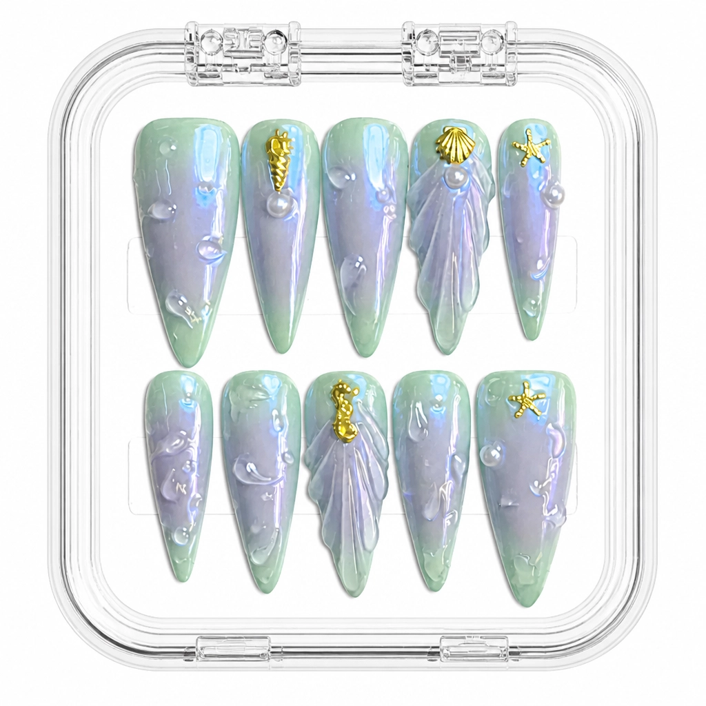 Press-on Nails Wholesale $7.90 Aurora Mystique by Yabe Vietnam