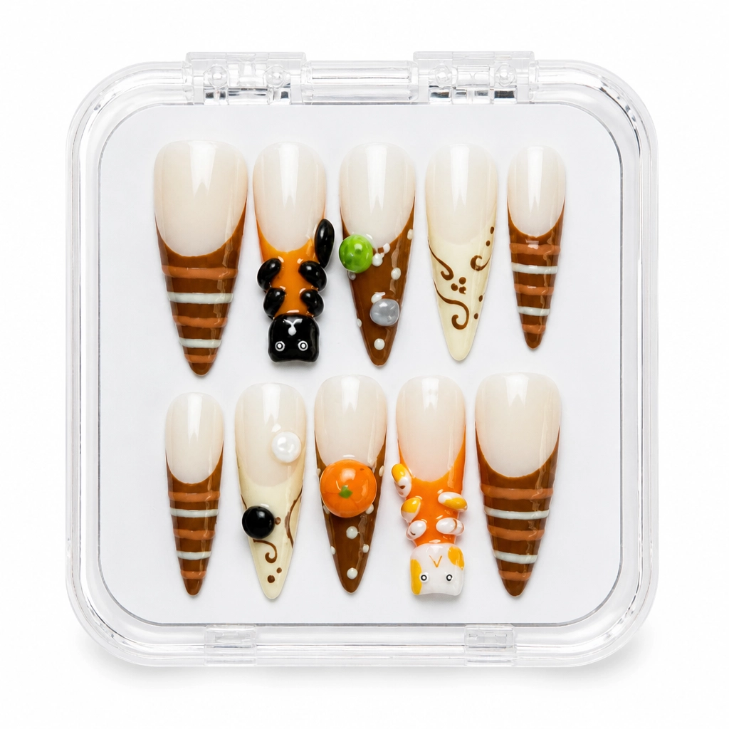 Press-on Nails Wholesale $7.90 Autumn Delight by Yabe Vietnam