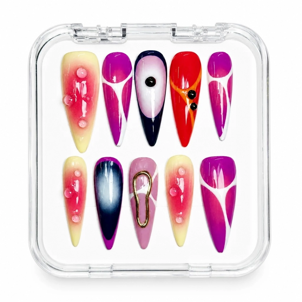 Press-on Nails Wholesale $7.90 Sunset Serenity by Yabe Vietnam
