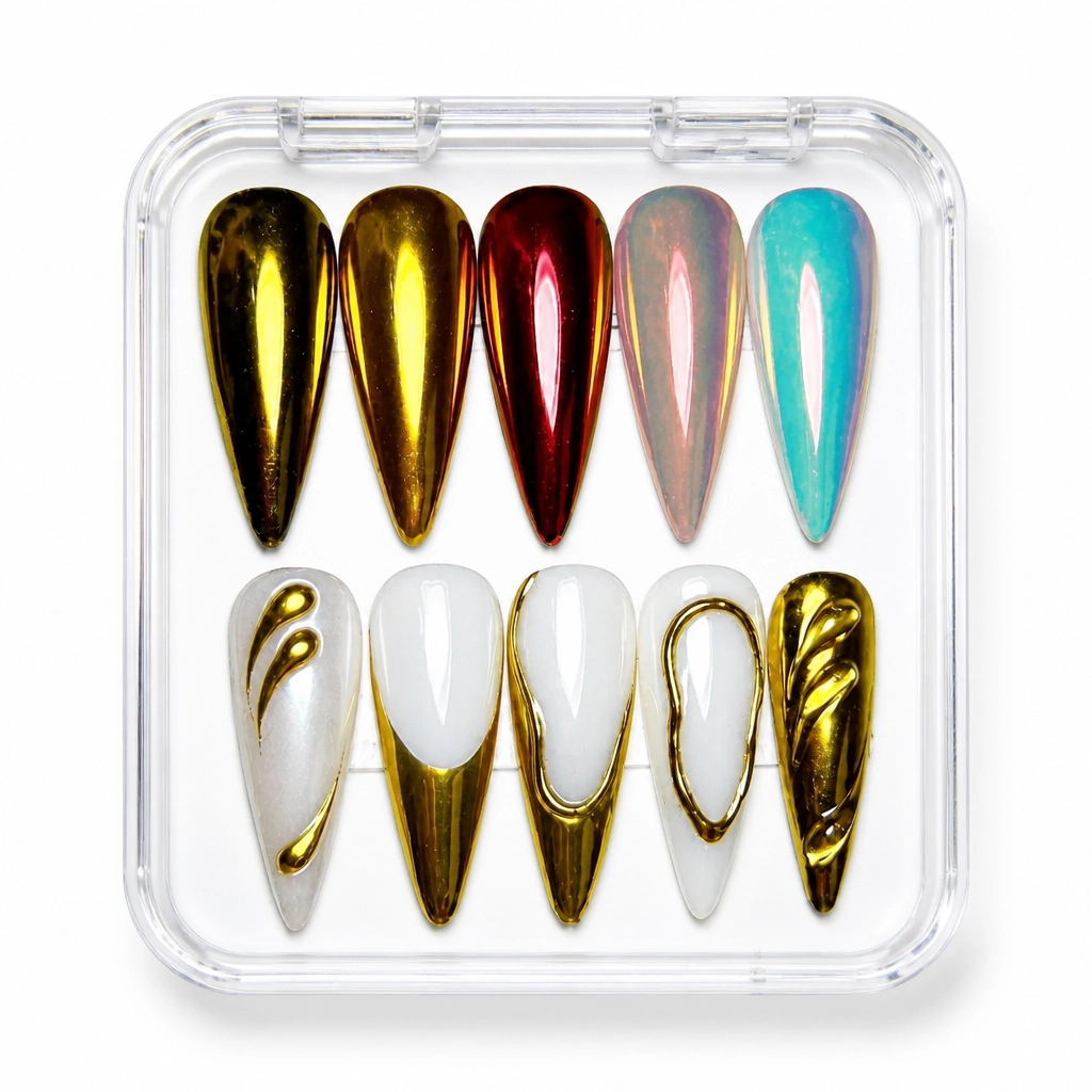 Press-on Nails Wholesale $7.90 Opulent Mirage by Yabe Vietnam