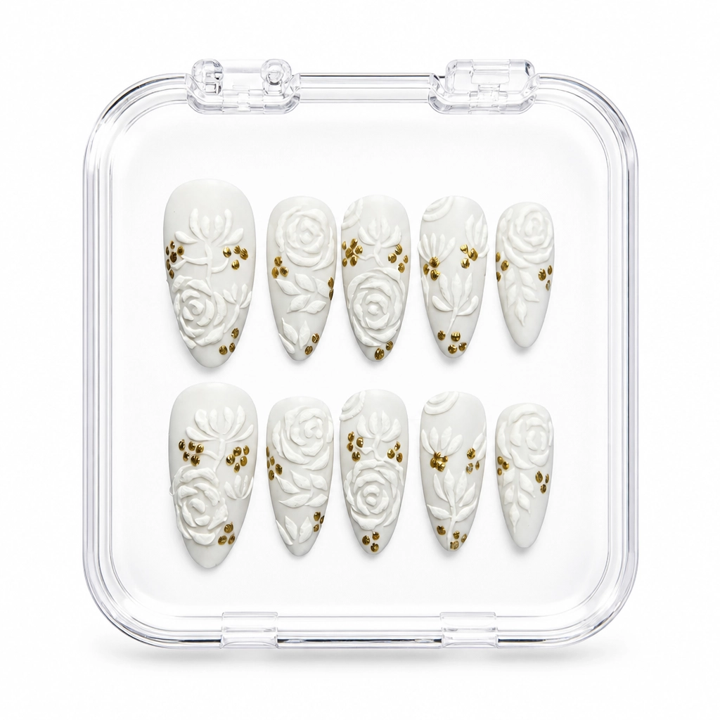 Press-on Nails Wholesale $7.90 Luxe Blossom by Yabe Vietnam
