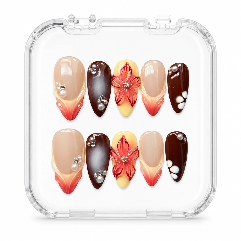 Press-on Nails Wholesale $7.90 Crimson Velvet by Yabe Vietnam