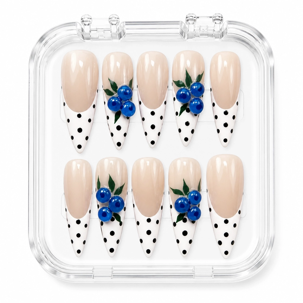 Press-on Nails Wholesale $7.90 Blueberry Bliss by Yabe Vietnam